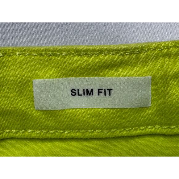 Judy Blue Women's Slim Fit Neon Green Skinny Denim Jeans - Size 3 (26x28.5) - Picture 5 of 6